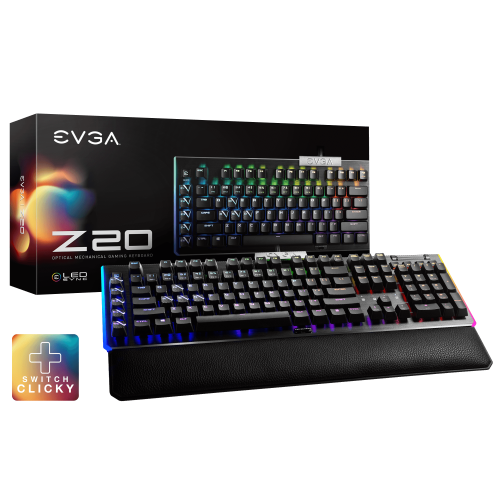 EVGA Z20 RGB 광축 게이밍 키보드 (클릭)